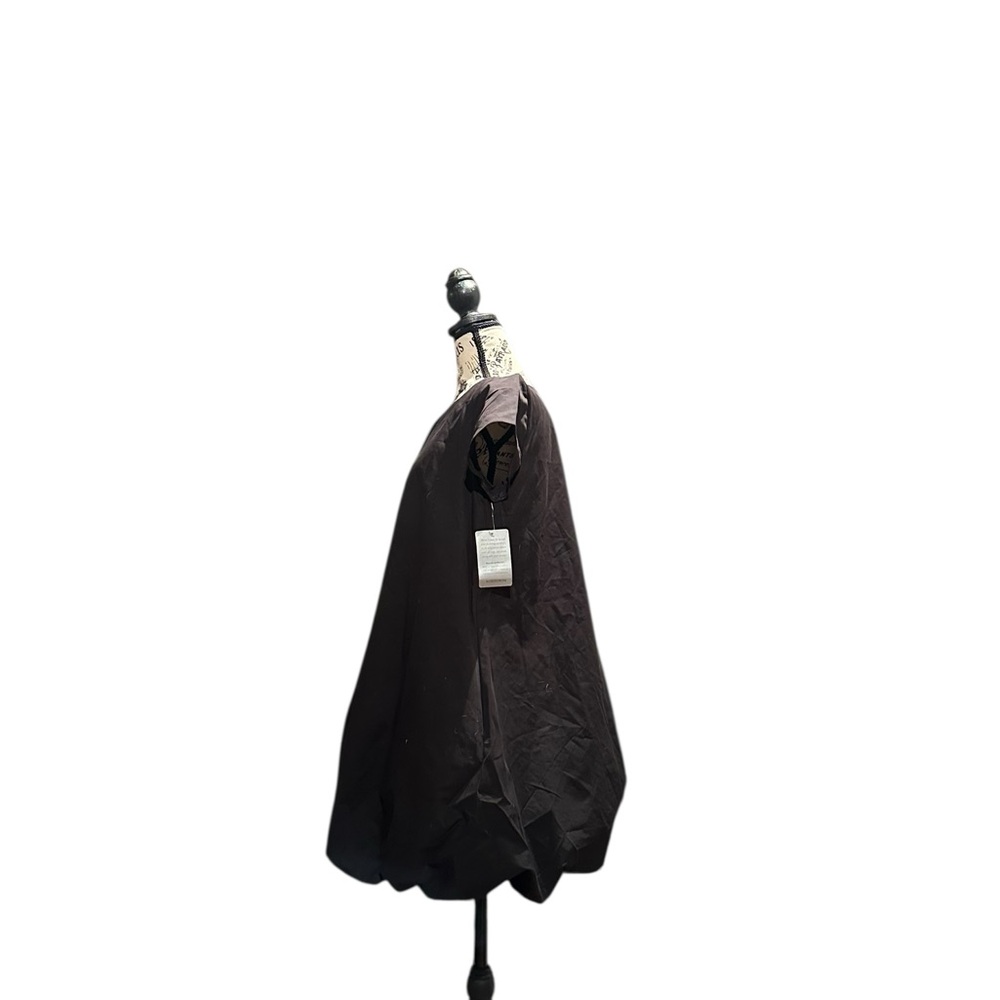 Designer Amanda Uprichard New York by Nordstrom Black Cap Sleeve Bubble Dress - Picture 3 of 9